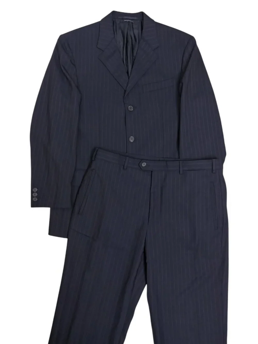 $6,000 PRADA Milano Wool Suit Luxury Business Blue Formal Blazer Dress Pants 38R